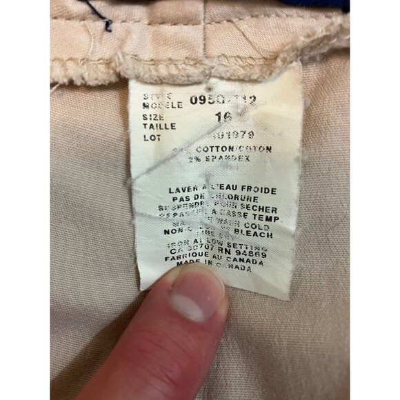 Tribu Women's Khaki Capris Size 16 - Picture 4 of 5